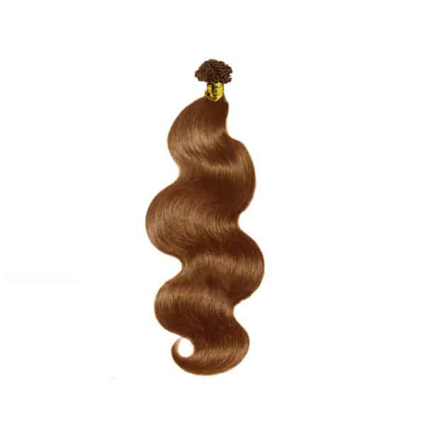 Luxury Water Body Wavy Light Color V-Tip Hair Extensions