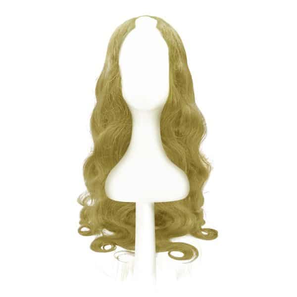 Water Body Wavy White Blonde U-part Wigs