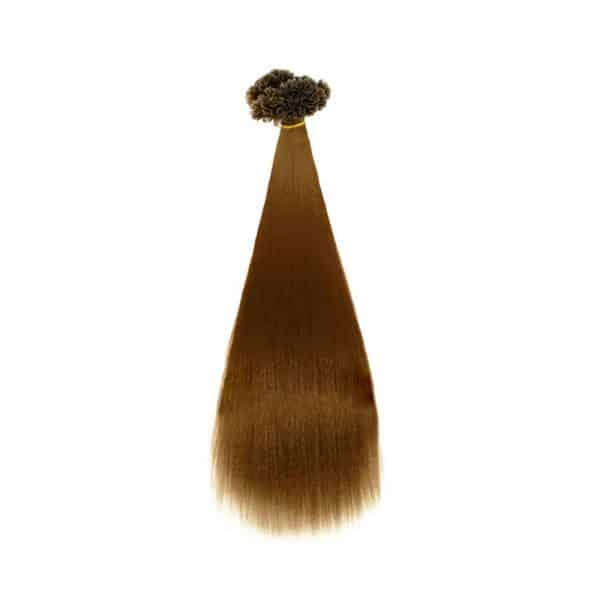 Luxury Yaki Straight Light Color V-Tip 120 Hair Extensions