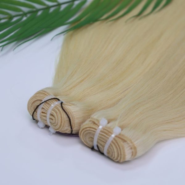 Straight White Blonde Genius Weft