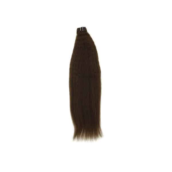 Kinky Straight Dark Brown Machine Weft