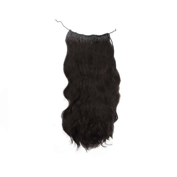 Loose Wavy Black Micro Ring Hair Extensions