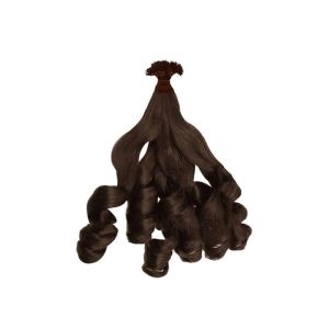 Luxury Bouncy Wavy Dark Brown Nano Ring Hair Extensions