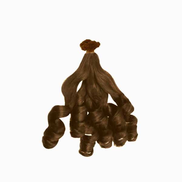 Luxury Bouncy Wavy Dark Brown V-Tip 120