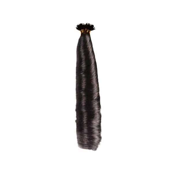 Luxury Fumi Wavy Black Y-Tip Hair Extensions