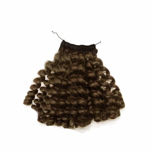 Luxury Twist Curly Dark Brown Micro Ring Hair Extensions