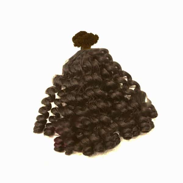 Luxury Twist Curly Dark Brown V-tip 120 hair extensions