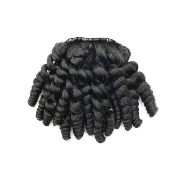 Twist Curly Black Feather Weft