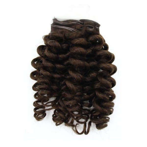 Twist Curly Dark Brown Genius Weft Hair Extensions