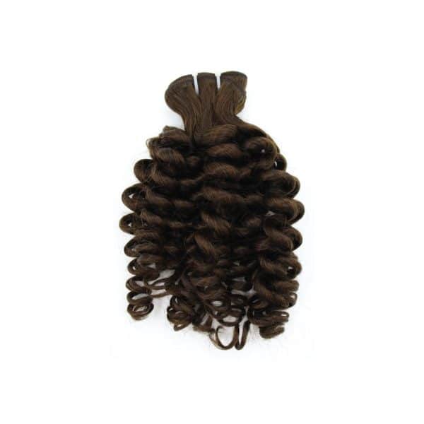 Twist Curly Dark Brown Machine Weft