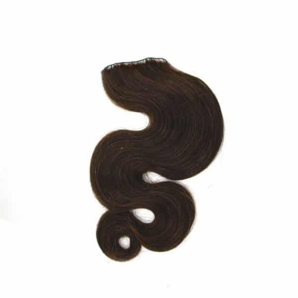 Water Body Wavy Dark Brown Feather Weft