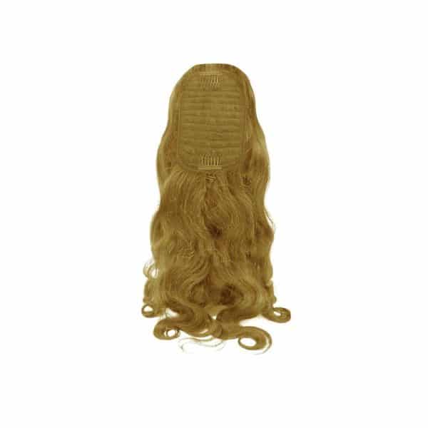 Water Body Wavy White Blonde Drawstring Ponytail