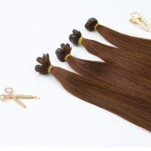 Straight Dark Brown Flat Weft Hair Extensions