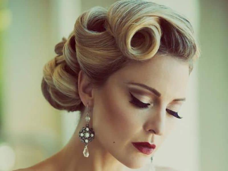 Glamorous Old Hollywood Updo