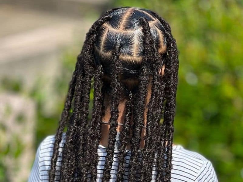 There are 4 hair options for soft locs styles