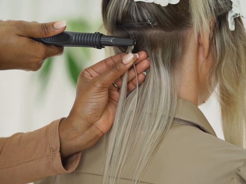 How to apply keratin tip hair extensions