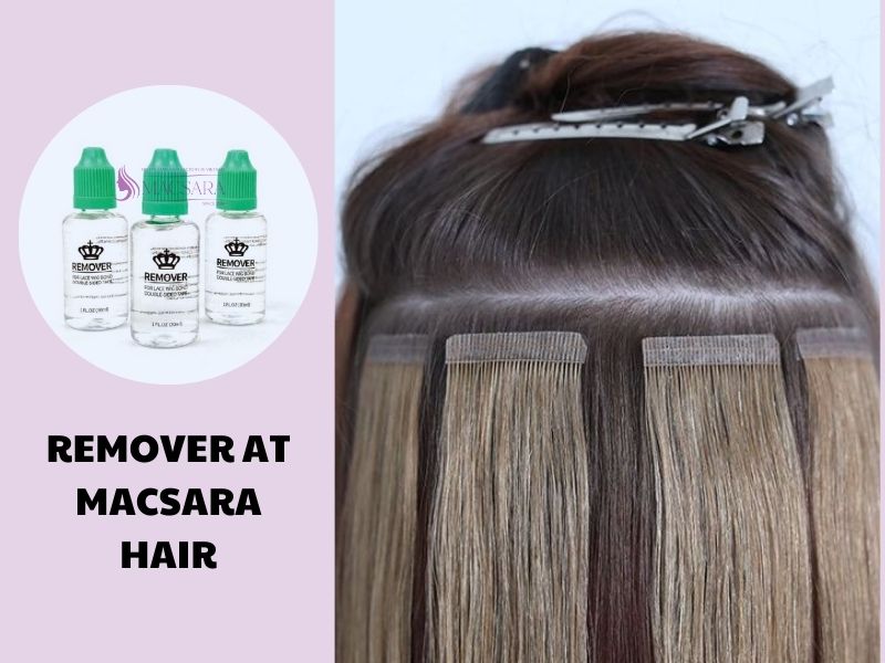 Tape remover at Macsara Hair contains a blend of effective ingredients