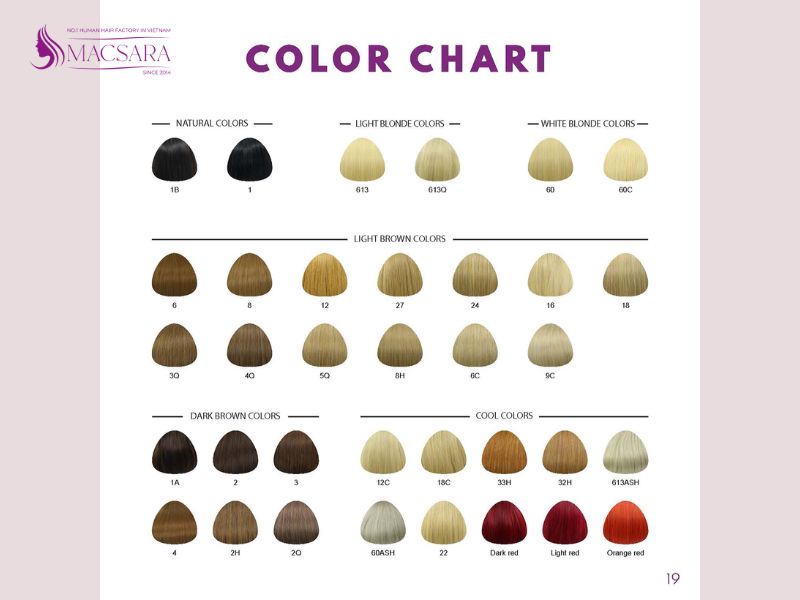 What is a hair color chart?