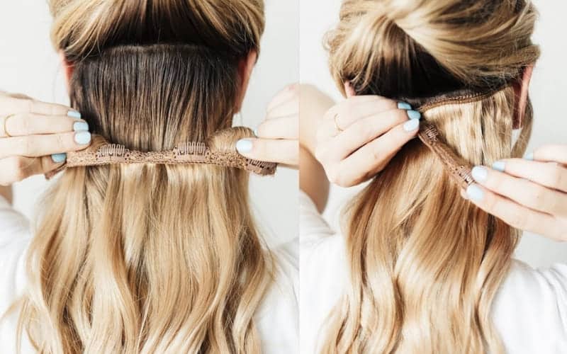 How to apply clip-in hair extensions