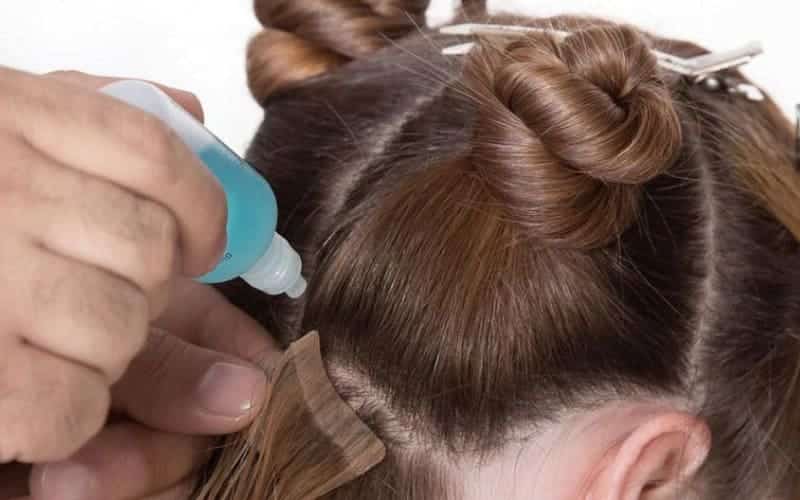 How to remove tape-in hair extensions