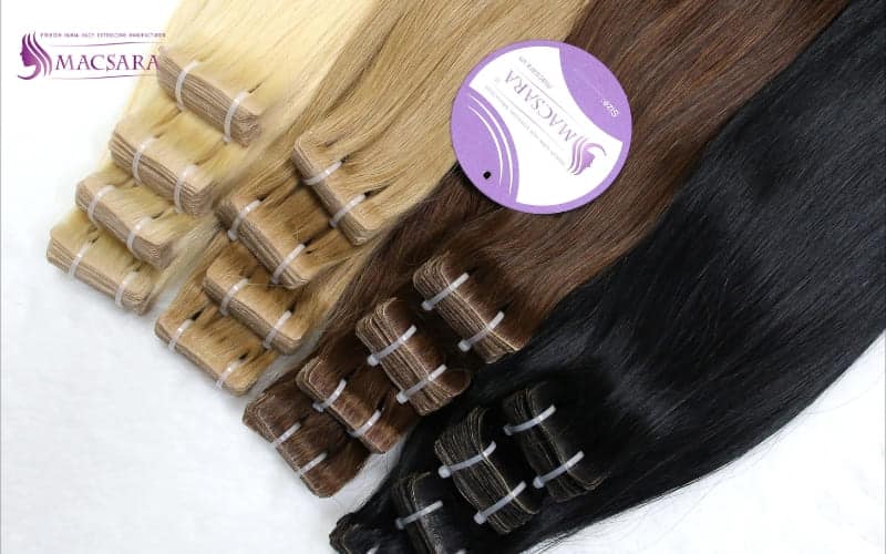 Invisible tape-in hair extensions