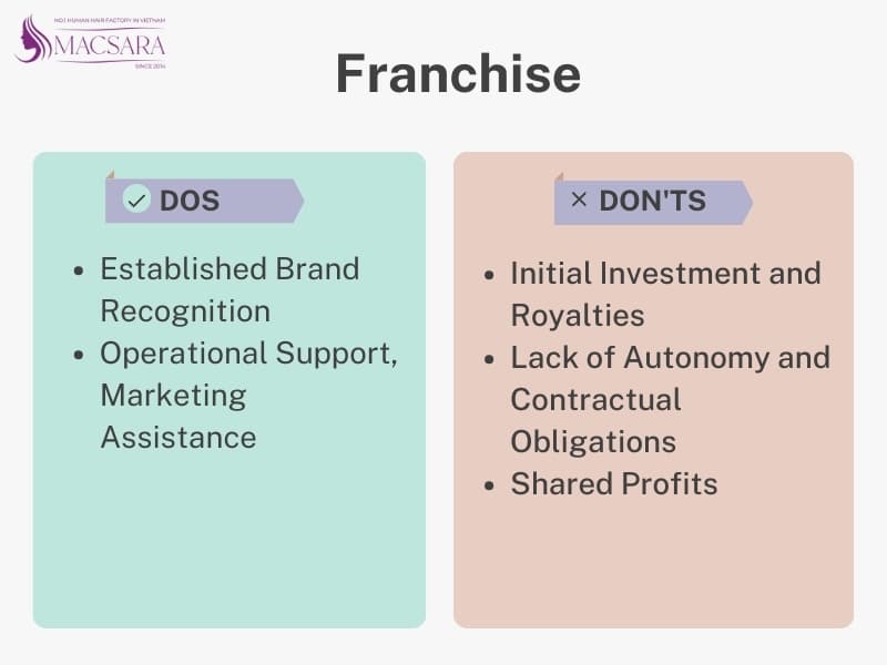 Pros and cons of franchise 