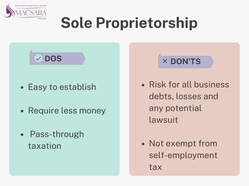 Pros and cons of sole proprietorship