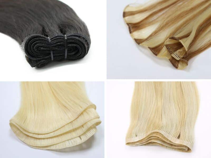 Weft hair extensions