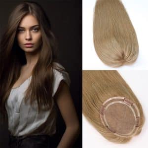 Light Color Straight Mono Hair Topper 5x6