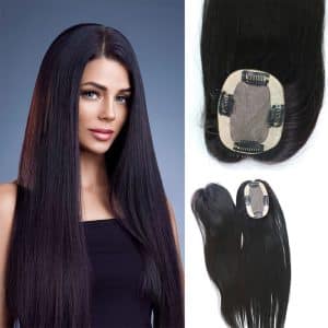 Natural Color Straight Mono Hair Topper 3x5