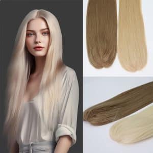 Natural Color Straight Silk Base Hair Topper 4x4