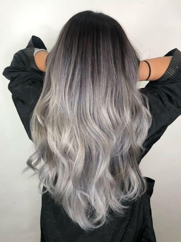 Black Roots With An Ash Grey