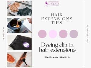 Dying Clip In Hair Extensions What To Know And How To Do