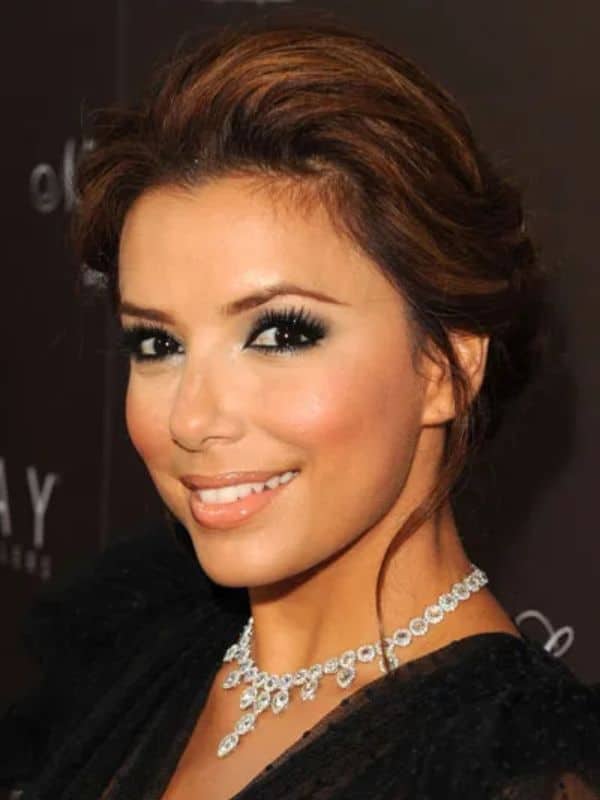 Eva Longoria in French roll hairstyle