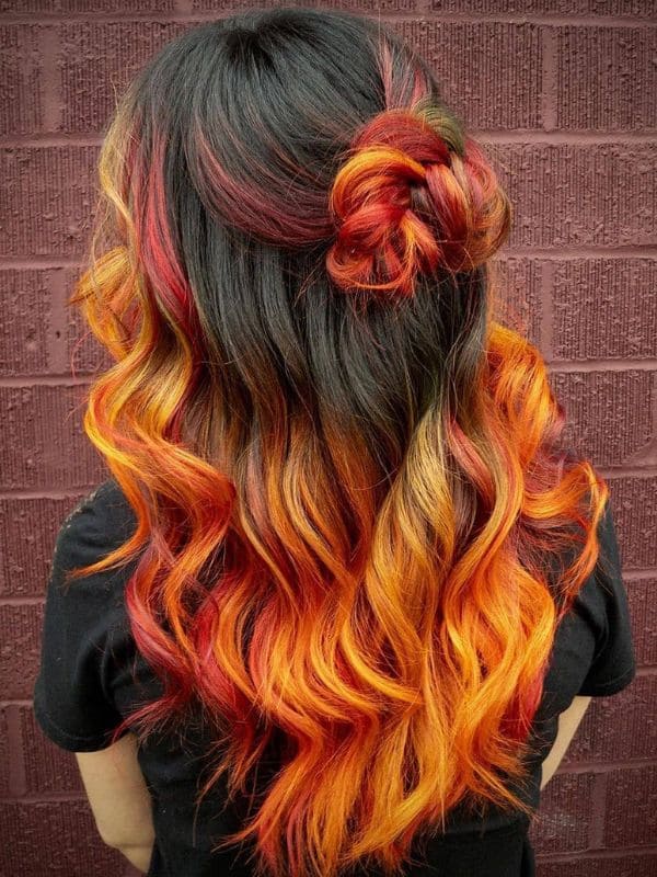 Fiery Vivid Ombre