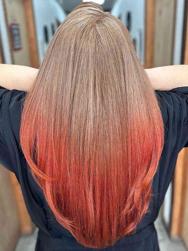 Gray To Copper Ombre