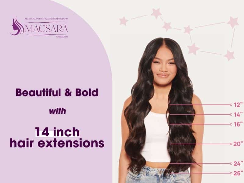 Grow Beautiful And Bold With 14 Inch Hair Extensions