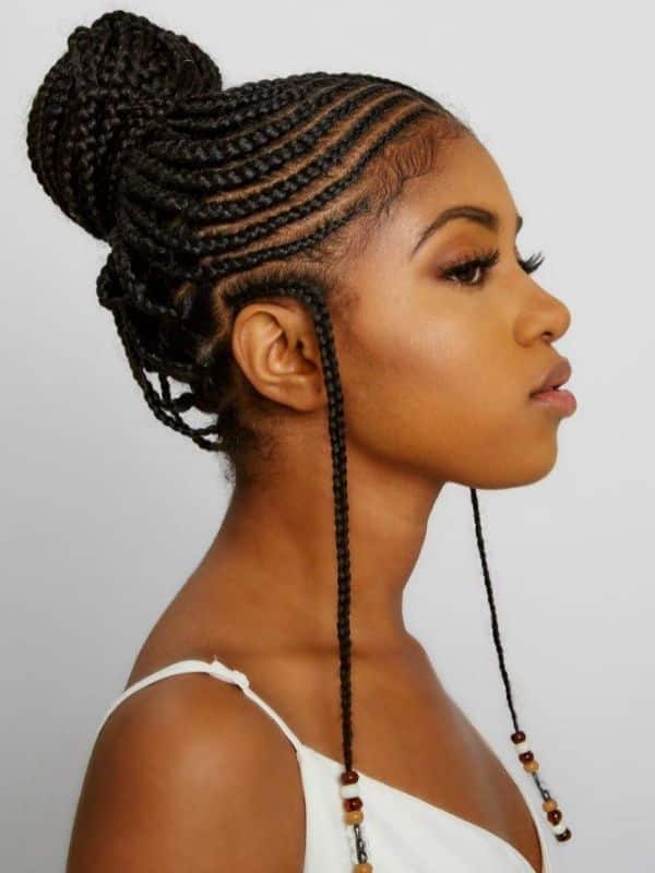 Tribal Braids Bun