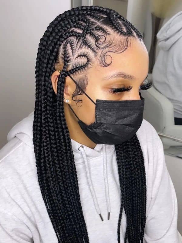 Tribal Braids With Heart