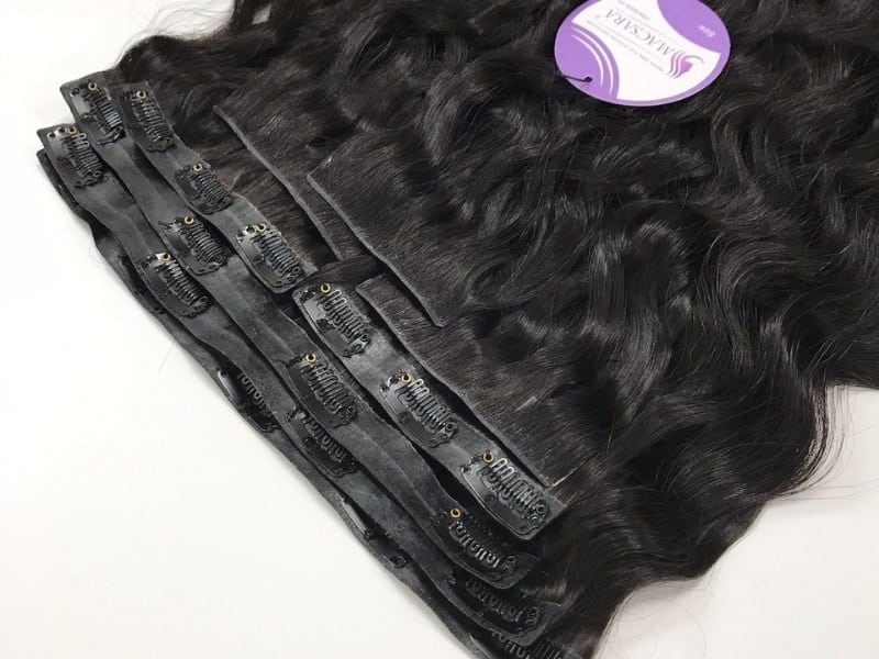 You should only dye clip in hair extensions from Remy hair and virgin hair 