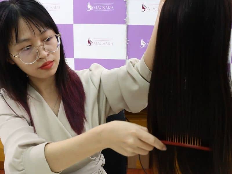 Brush your hair topper properly