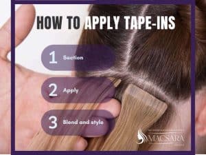 How To Apply Tape In Hair Extensions At Home?