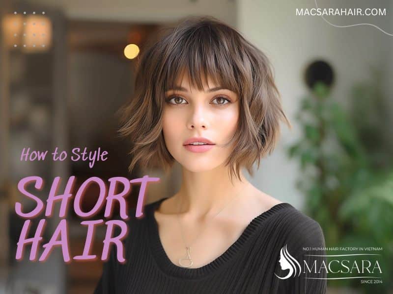 How To Style Short Hair In The 7 Easiest Ways | MACSARA HAIR