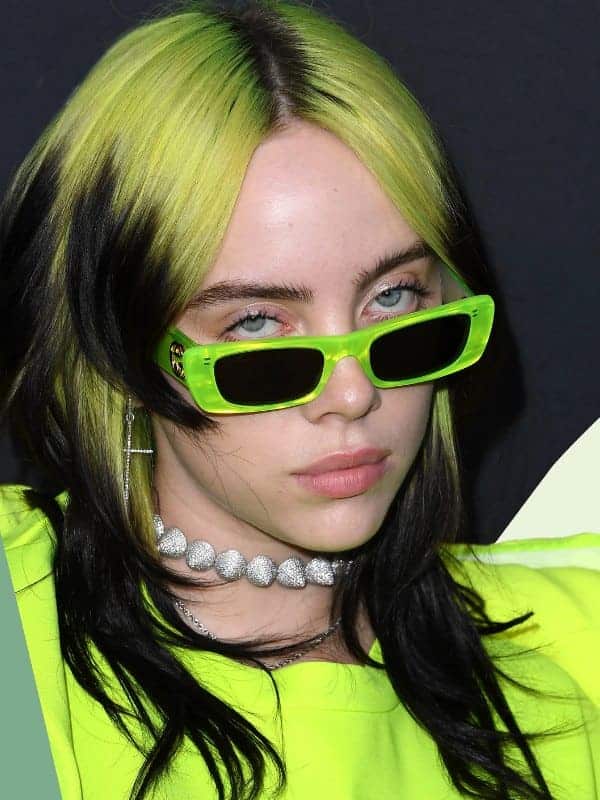 Iconic neon green, also known as her reputation hair