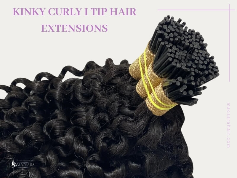 Kinky Curly I Tip Hair Extensions