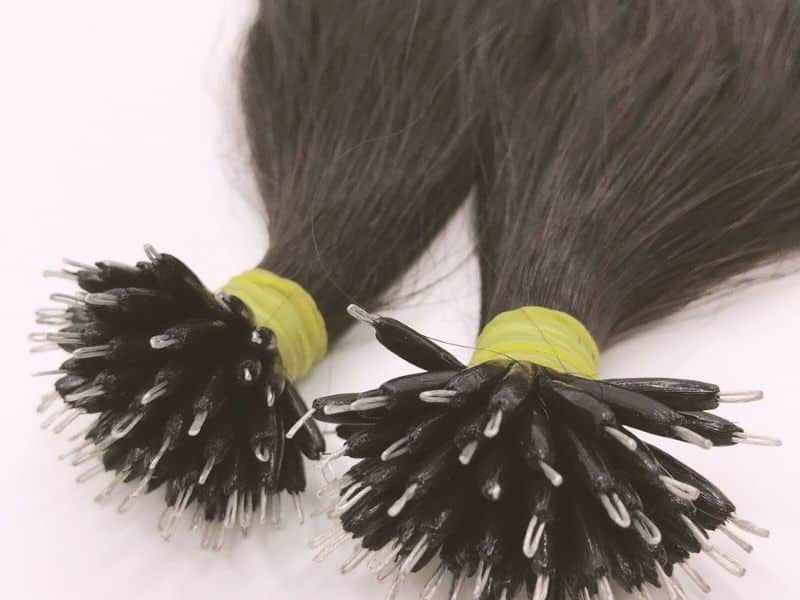 Nano ring hair extensions