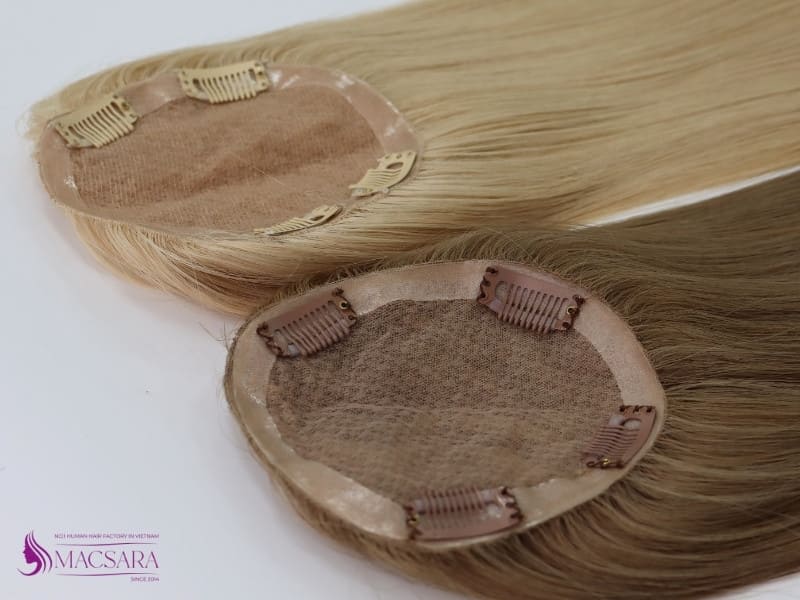 Silk base hair toppers offer a natural-looking scalp 