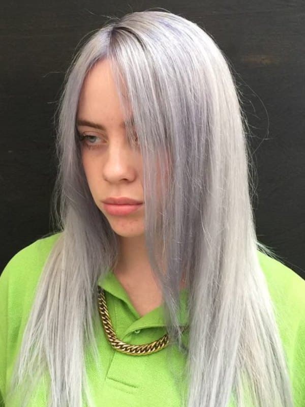 Youth Billie Eilish with blonde hair