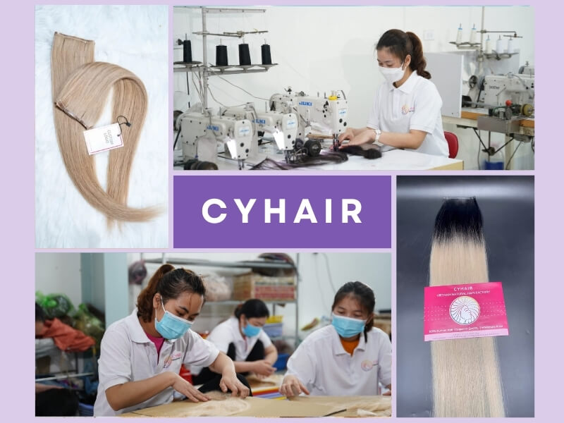 CyHair – Vietnamese Hair Factory is a leading manufacturer of human hair products