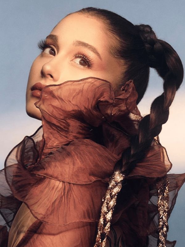 Ariana creates a stunning hairstyle that is both elegant and chic